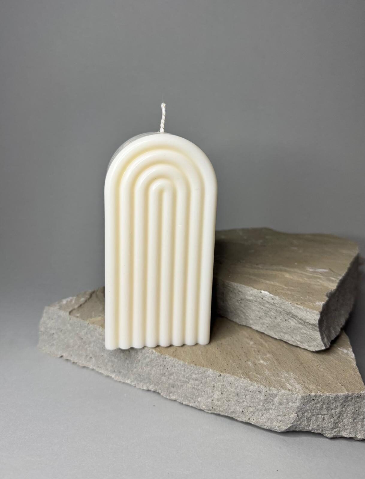 Svece KV Candles, sojas vasks, baltā krāsā