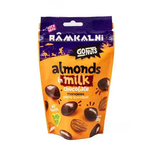 Mandeles piena šokolādē, 80 g