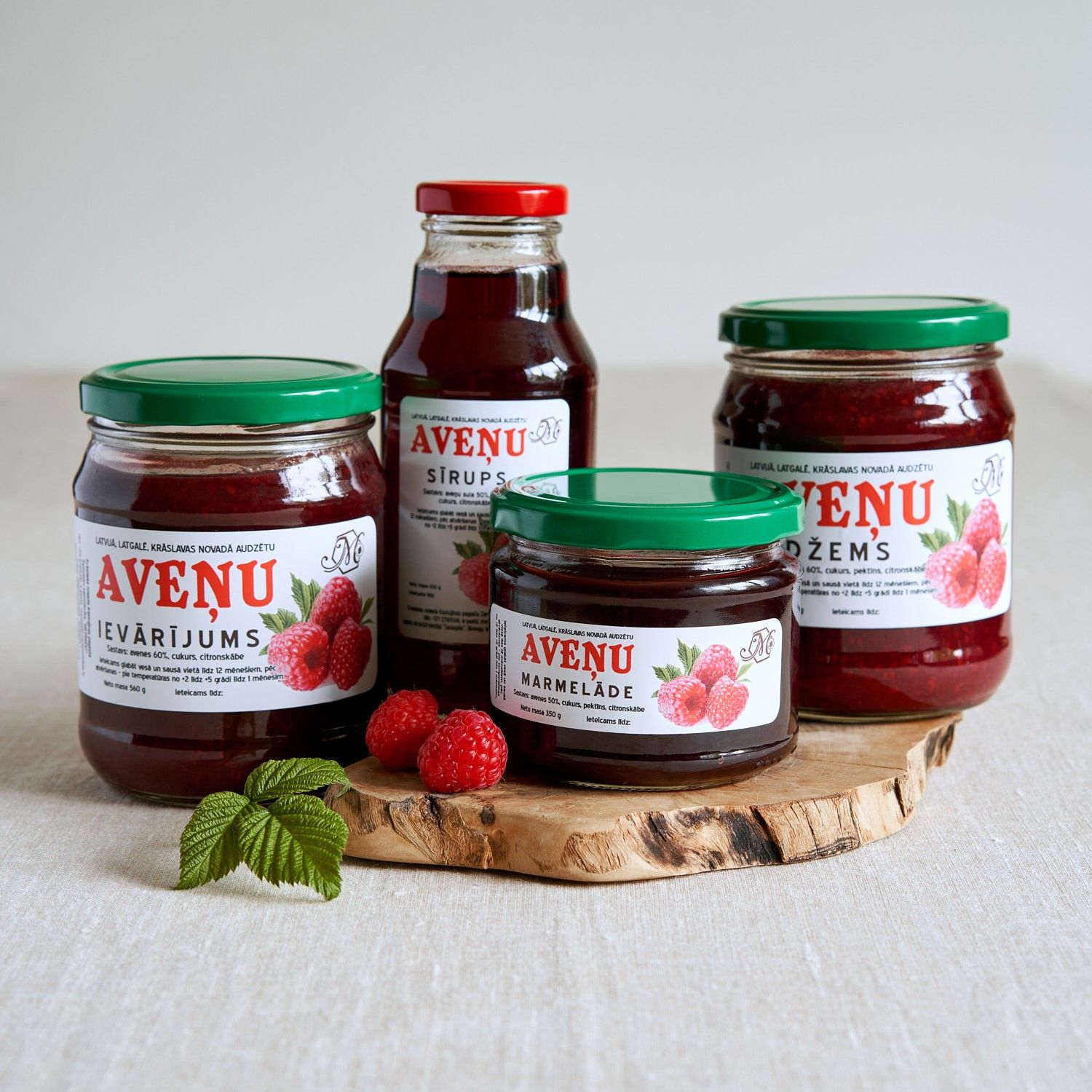 Džems Mežinieku Medus, aveņu, 560 g — attēls 3