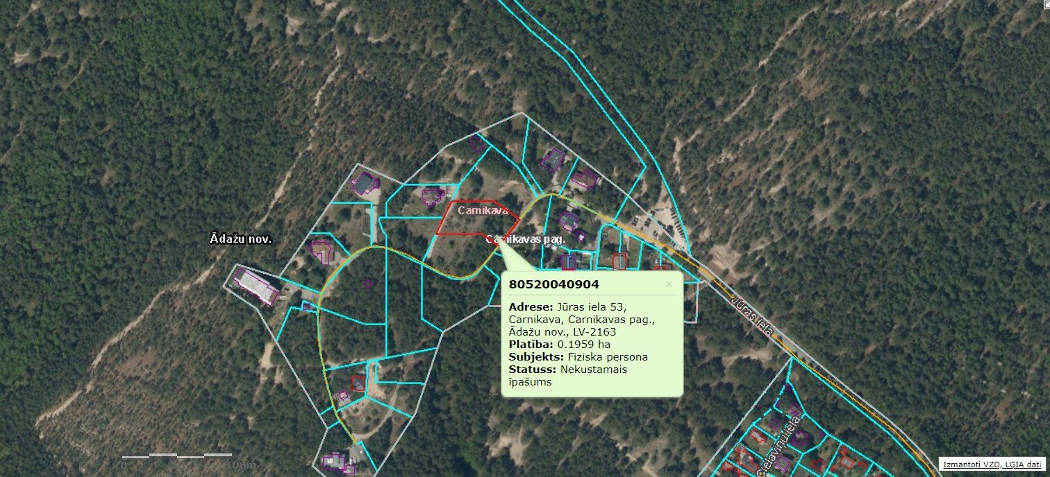 Zemes gabals 1959 m², Jūras iela 53, Carnikavas pagasts — attēls 4