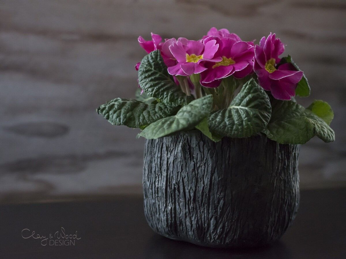 Puķu pods Clay & Wood Design, Ø 11,5 cm, augstums 9 cm — attēls 5