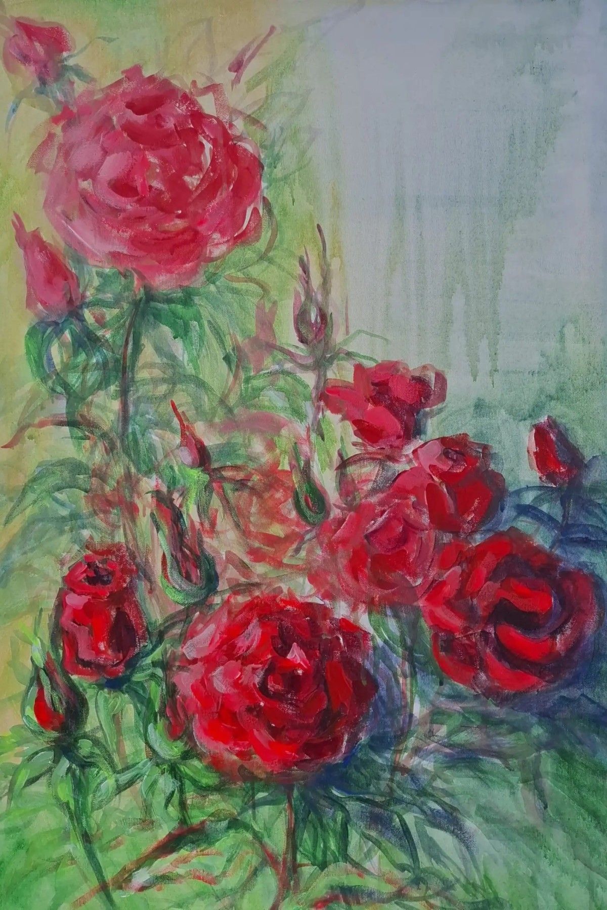 Glezna Anda Sproģe Art, 50x70, sarkanā krāsā