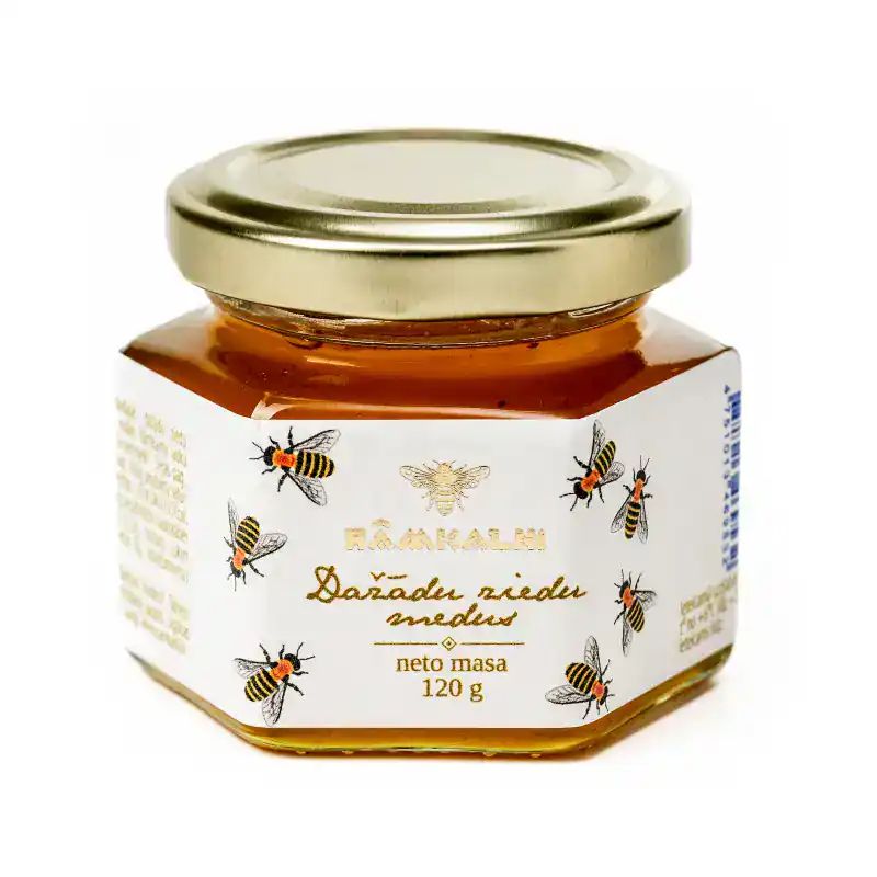 Dažādu ziedu BIO medus, 120 g