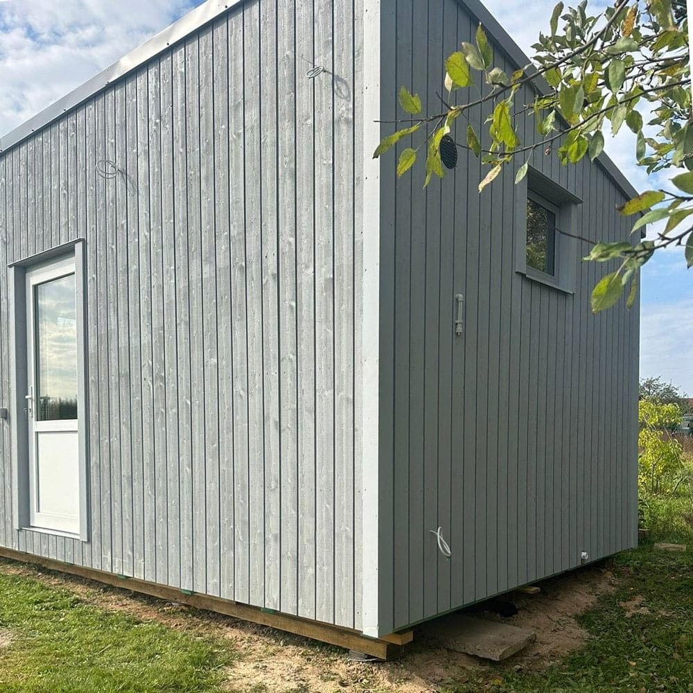 Karkasa pirts, malkas krāsns, 18 m², 8 personām — attēls 2