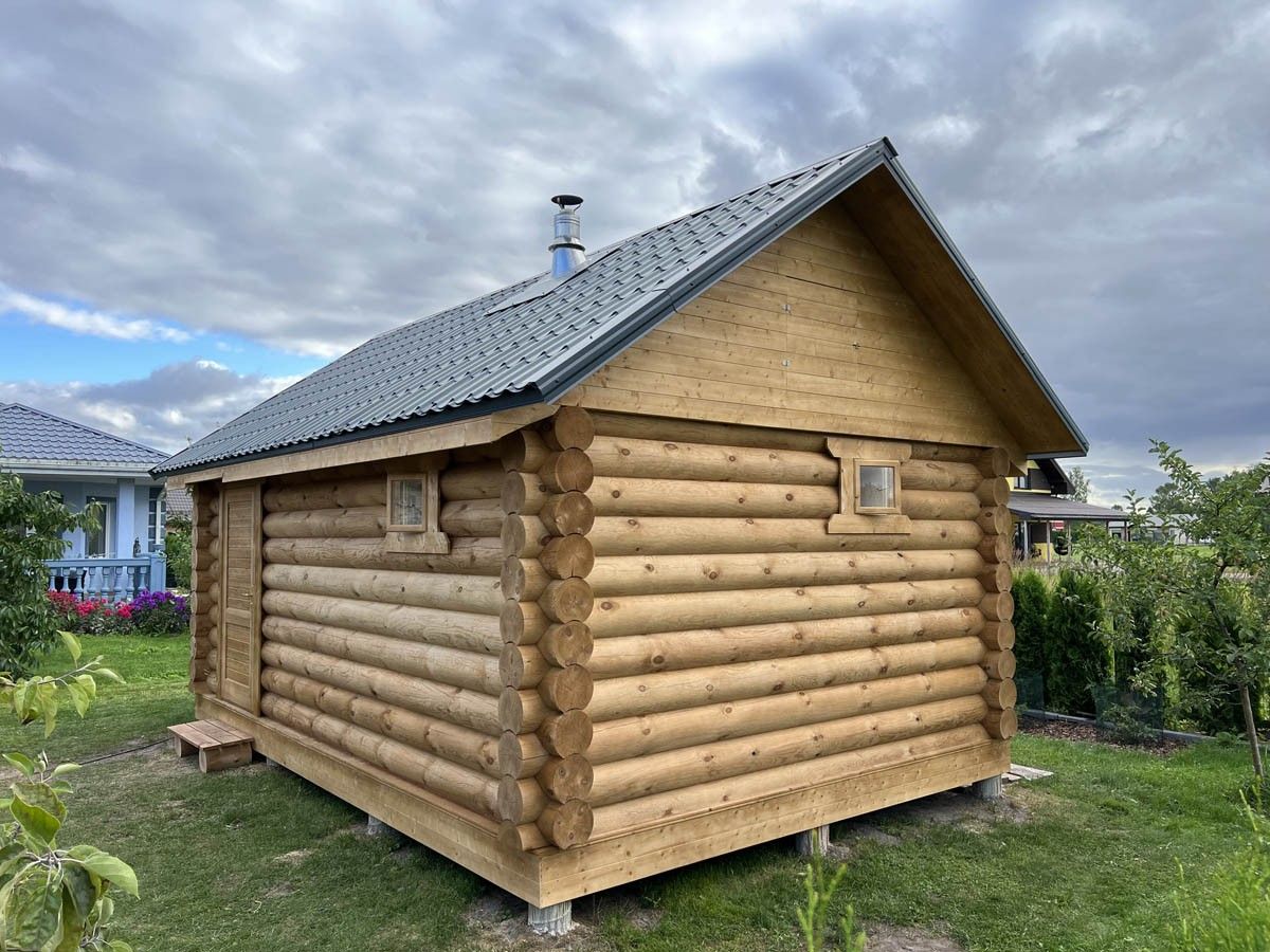 Guļbūves pirts, malkas krāsns, 24 m² — attēls 5
