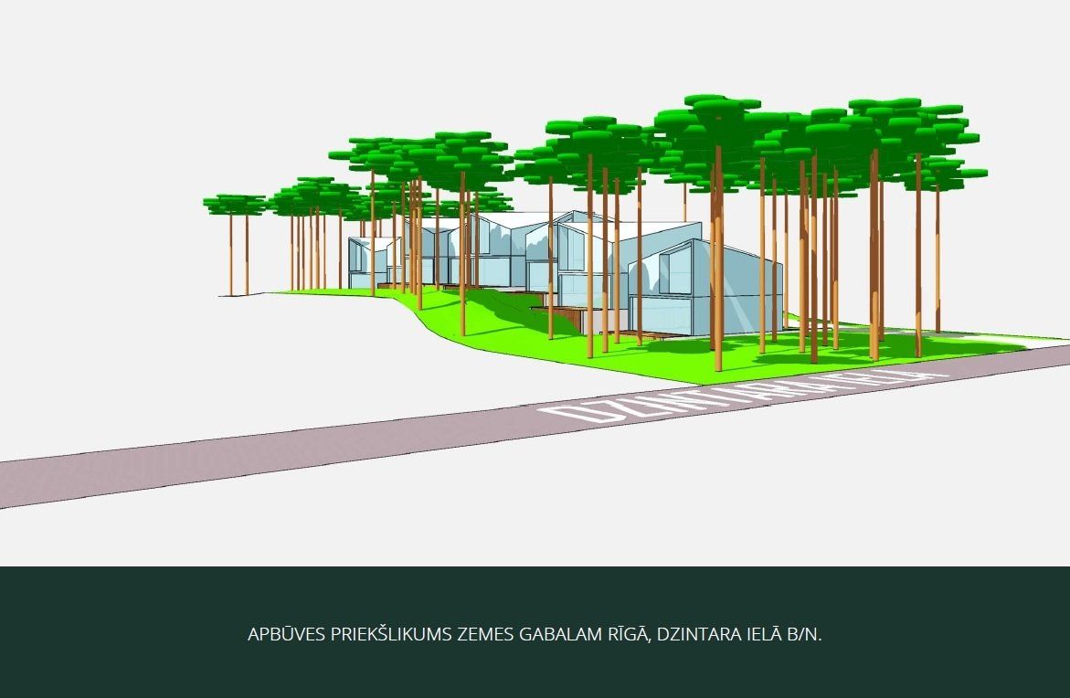 Zemes gabals 3154 m², Dzintara iela, Rīga — attēls 2