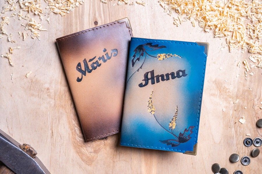 Pases / dokumentu vāciņš SB Ādas Dizains, āda, brūnā krāsā