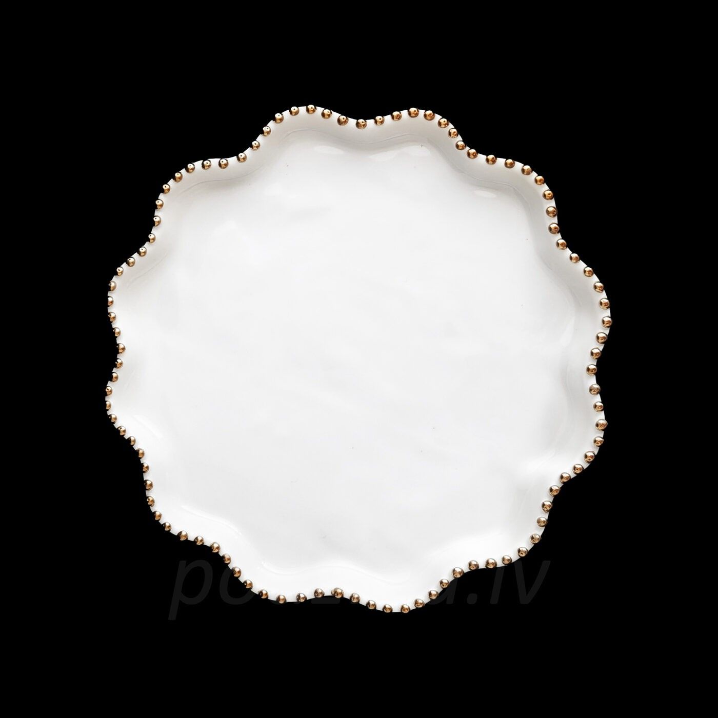Šķīvji Podziņas porcelāns, 21 cm, porcelāns