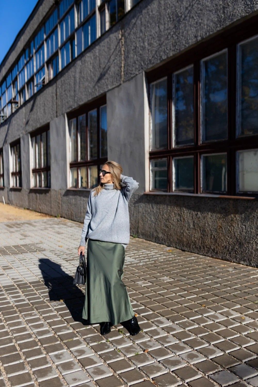 Svārki DEJAMOON, XS, S, M, L, XL, maksi, satīns — attēls 4