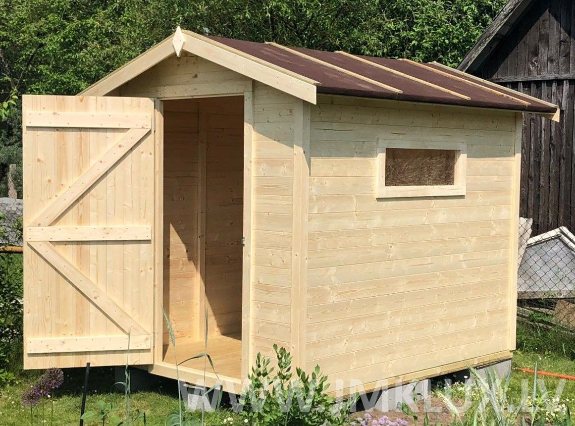 Šķūnis no koka, 3,24 m² — attēls 4