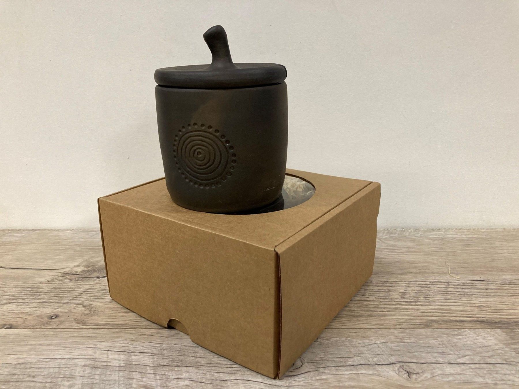 Cukurtrauks Cepļi, 400 ml, keramika, melnā krāsā