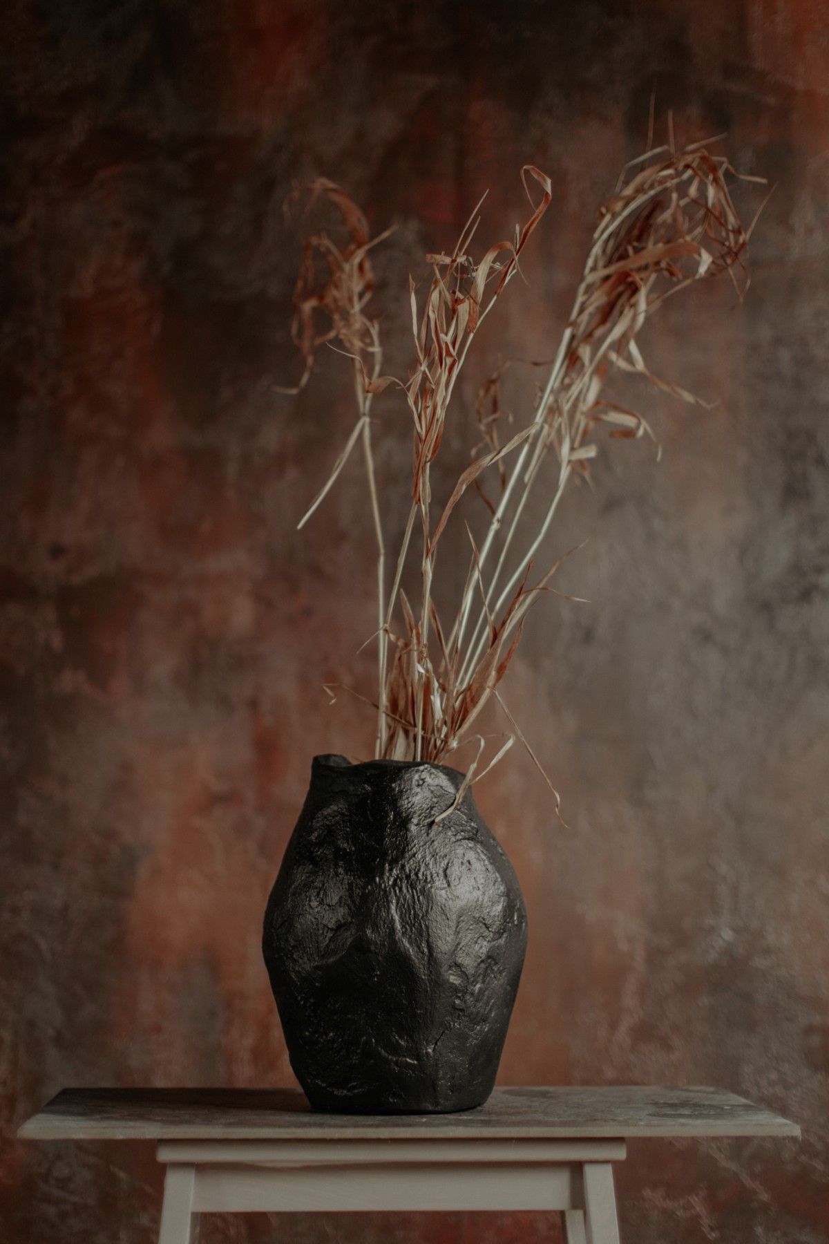 Vāze Artterrace, augstums 30 cm, melnā krāsā