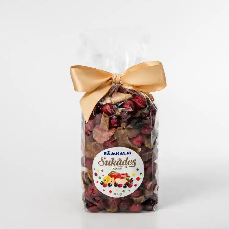 Ogu un augļu sukādes (asorti), 400 g