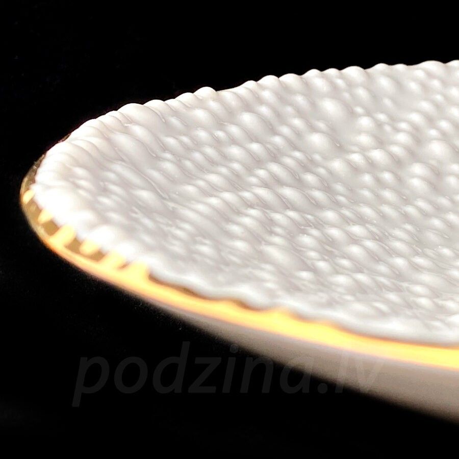 Šķīvji Podziņas porcelāns, 23 cm, porcelāns — attēls 2