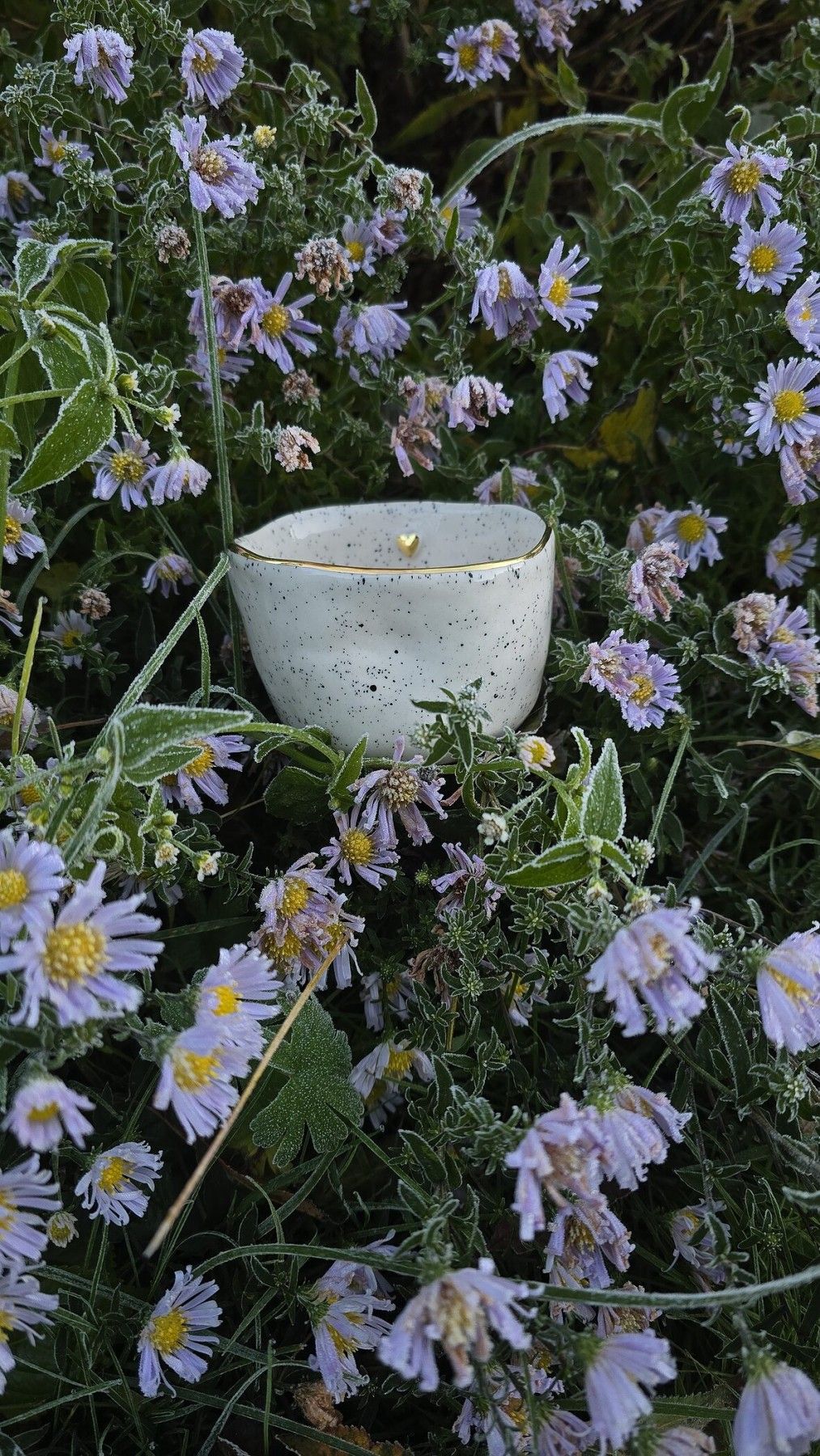 Krūze KAISME, 250 ml, keramika, baltā, melnā, zelta krāsā — attēls 2
