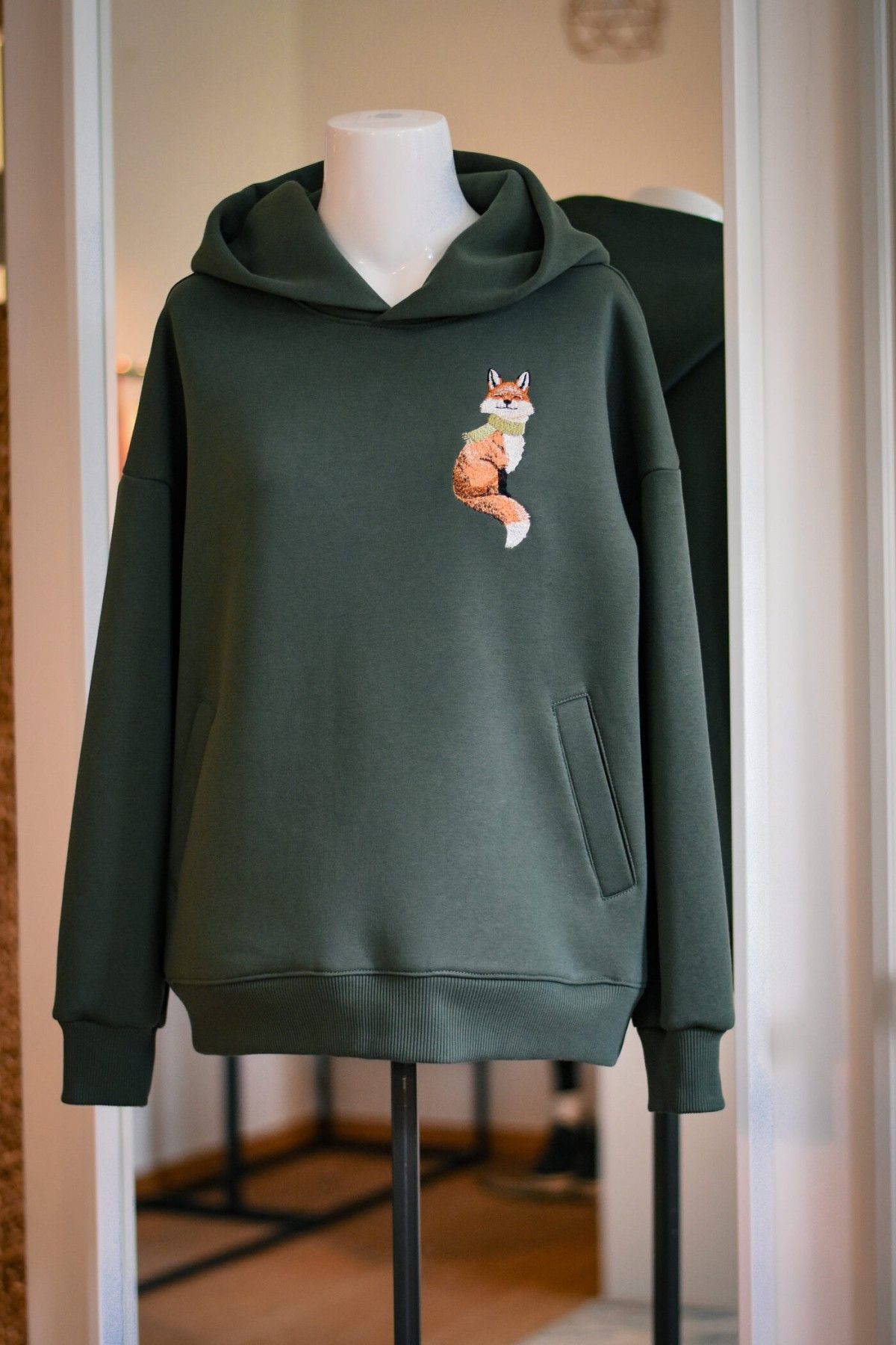 Sieviešu džemperis PIENALOTÉ, XS, S, M, L, XL, haki krāsā — attēls 2