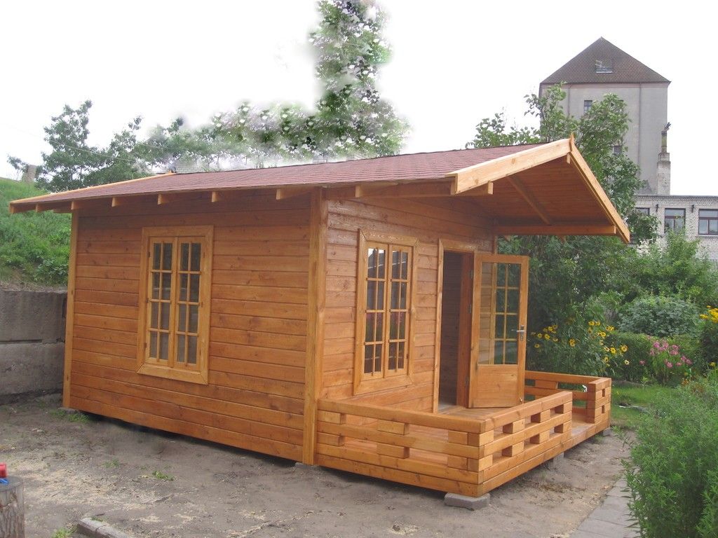 Dārza māja no koka, 25 m² — attēls 2