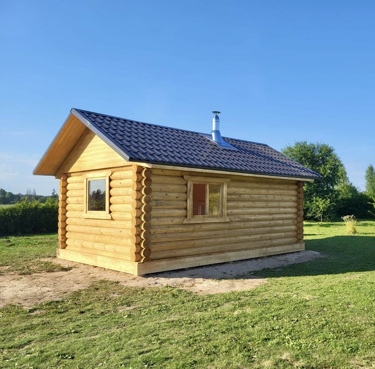 Guļbūves pirts, malkas krāsns, 24 m² — attēls 3