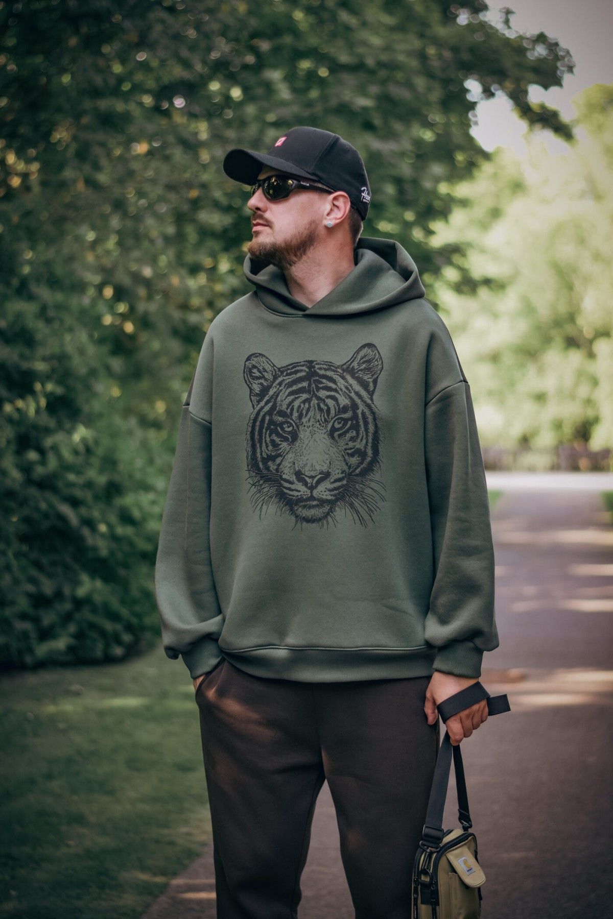 Vīriešu džemperis PIENALOTÉ, S, M, L, XL, zaļā krāsā