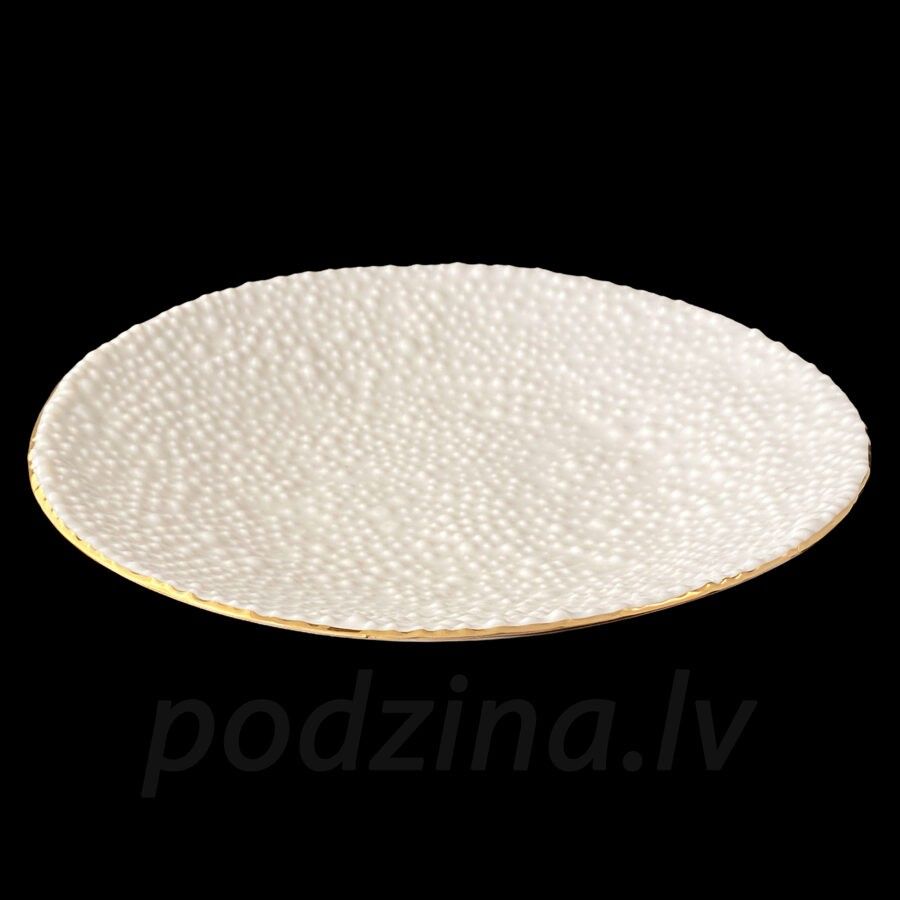 Šķīvji Podziņas porcelāns, 23 cm, porcelāns