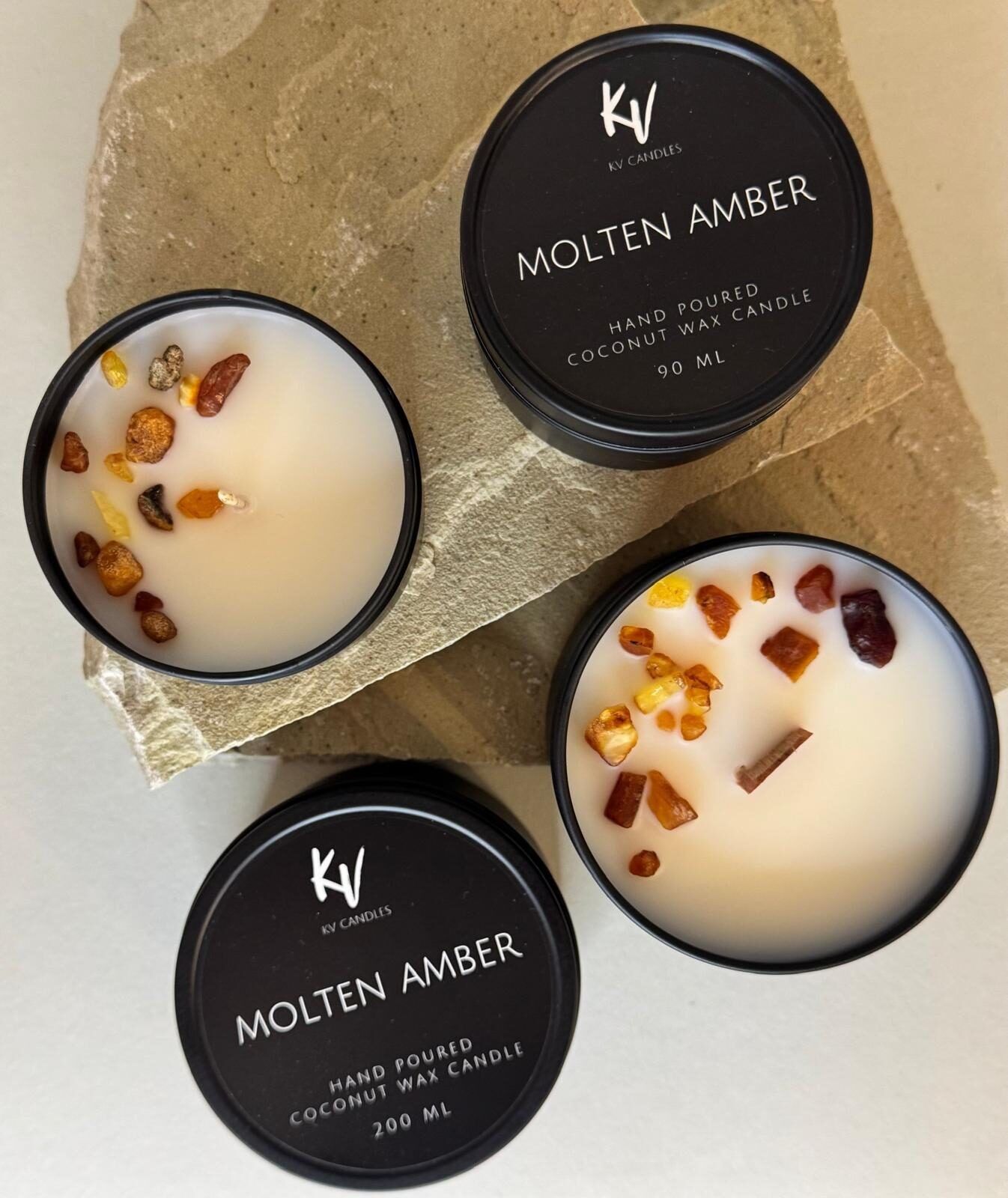Svece KV Candles, burkā / trauciņā, 16 h, kokosriekstu vasks