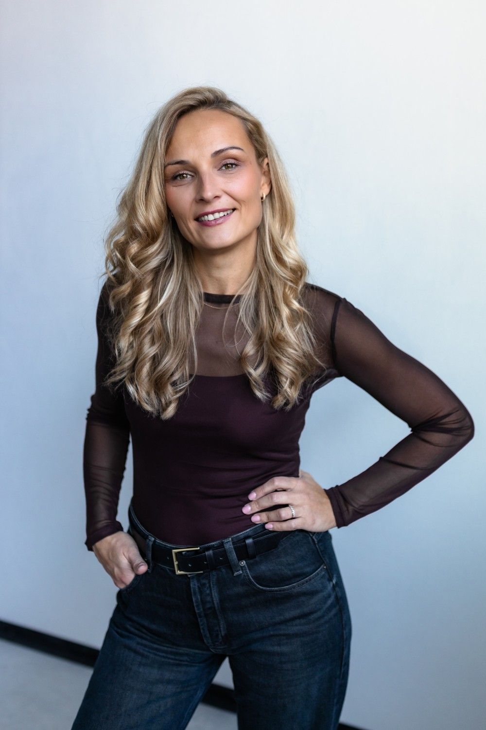 Tops DEJAMOON, XS, S, M, L, XL, elastāns, brūnā krāsā