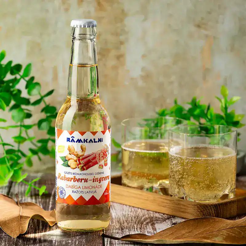 Rabarberu–ingvera limonāde, 20 × 330 ml — attēls 2