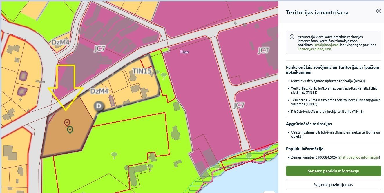 Zemes gabals 6998 m², Ezermalas iela, Rīga — attēls 3