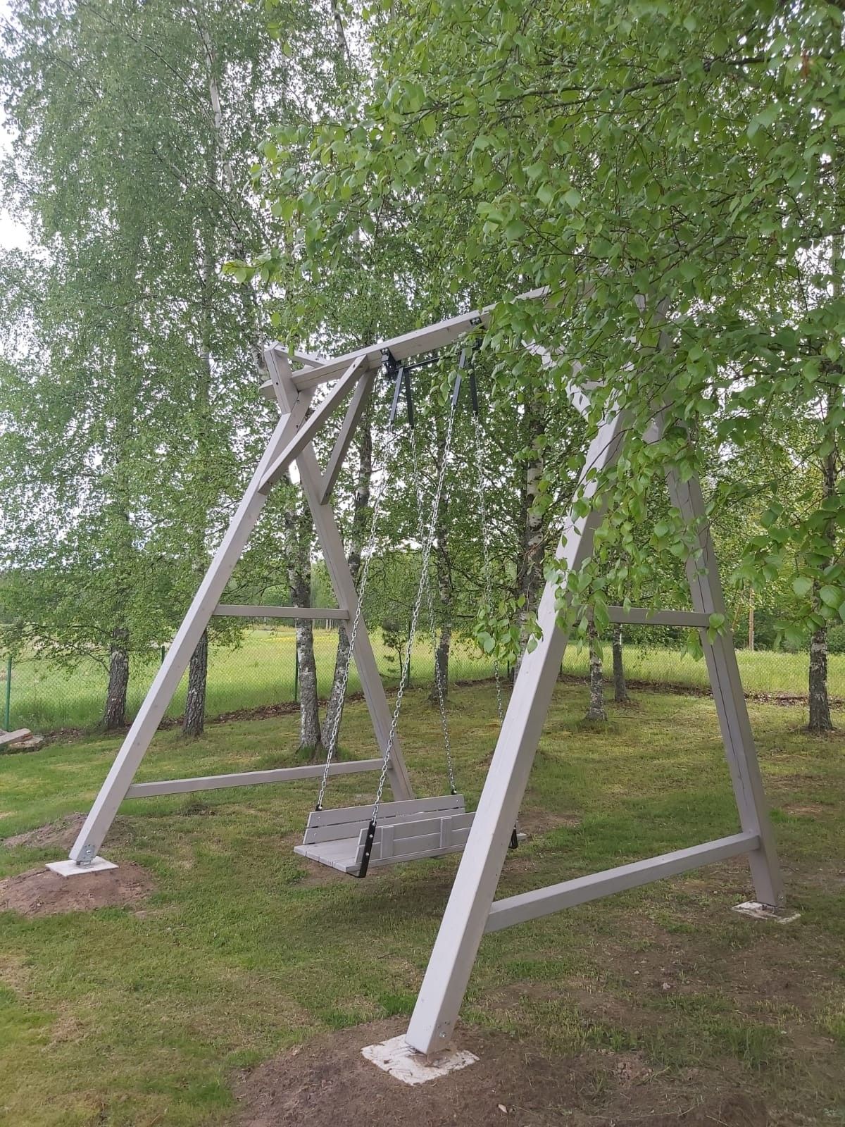 Šūpuļkrēsls Timber Dream, 2 vietas, platums 480 cm, koks — attēls 2