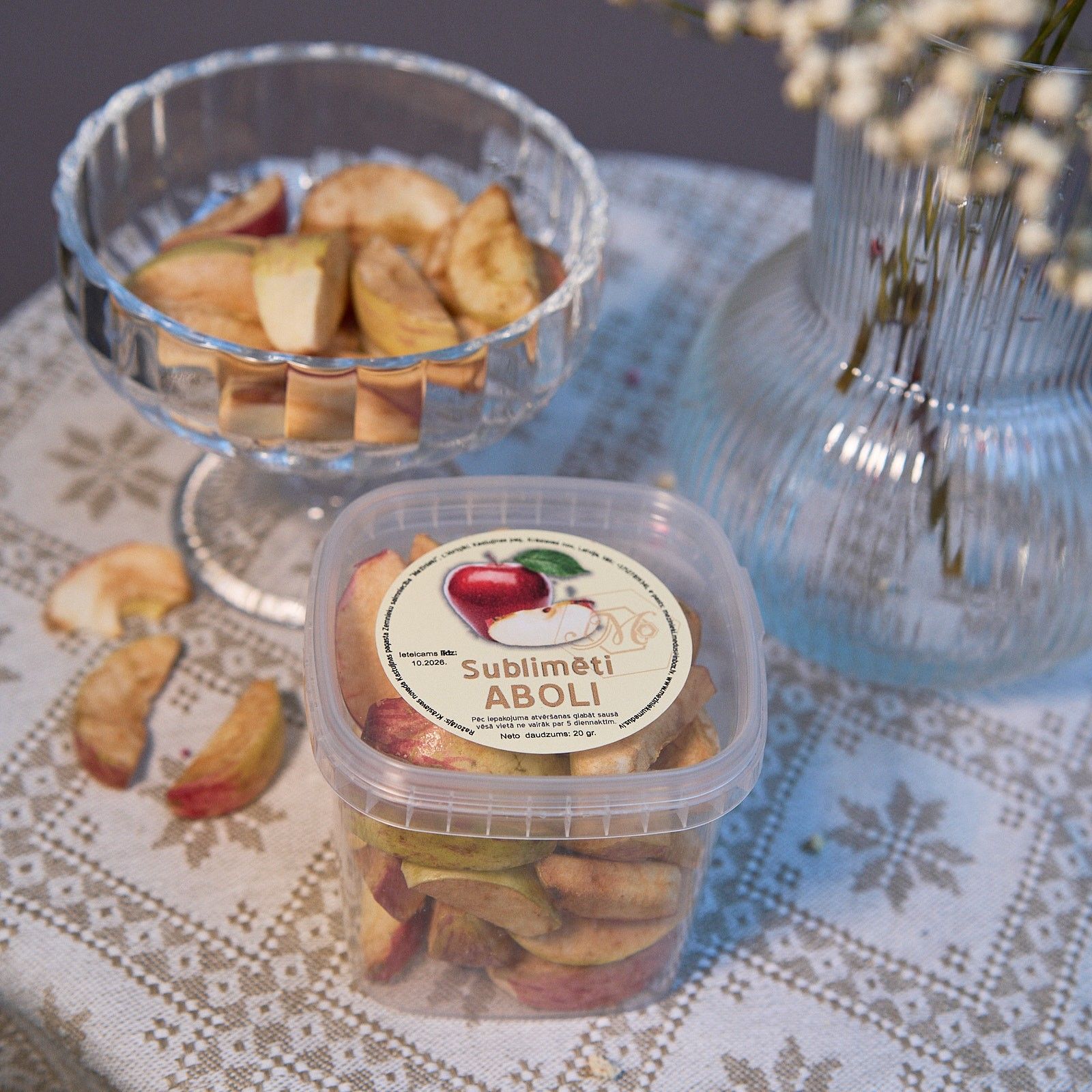 Liofilizēti produkti Mežinieku Medus, āboli, 20 g