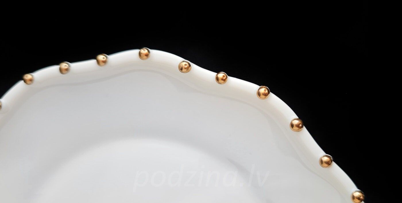 Šķīvji Podziņas porcelāns, 15 cm, porcelāns — attēls 3