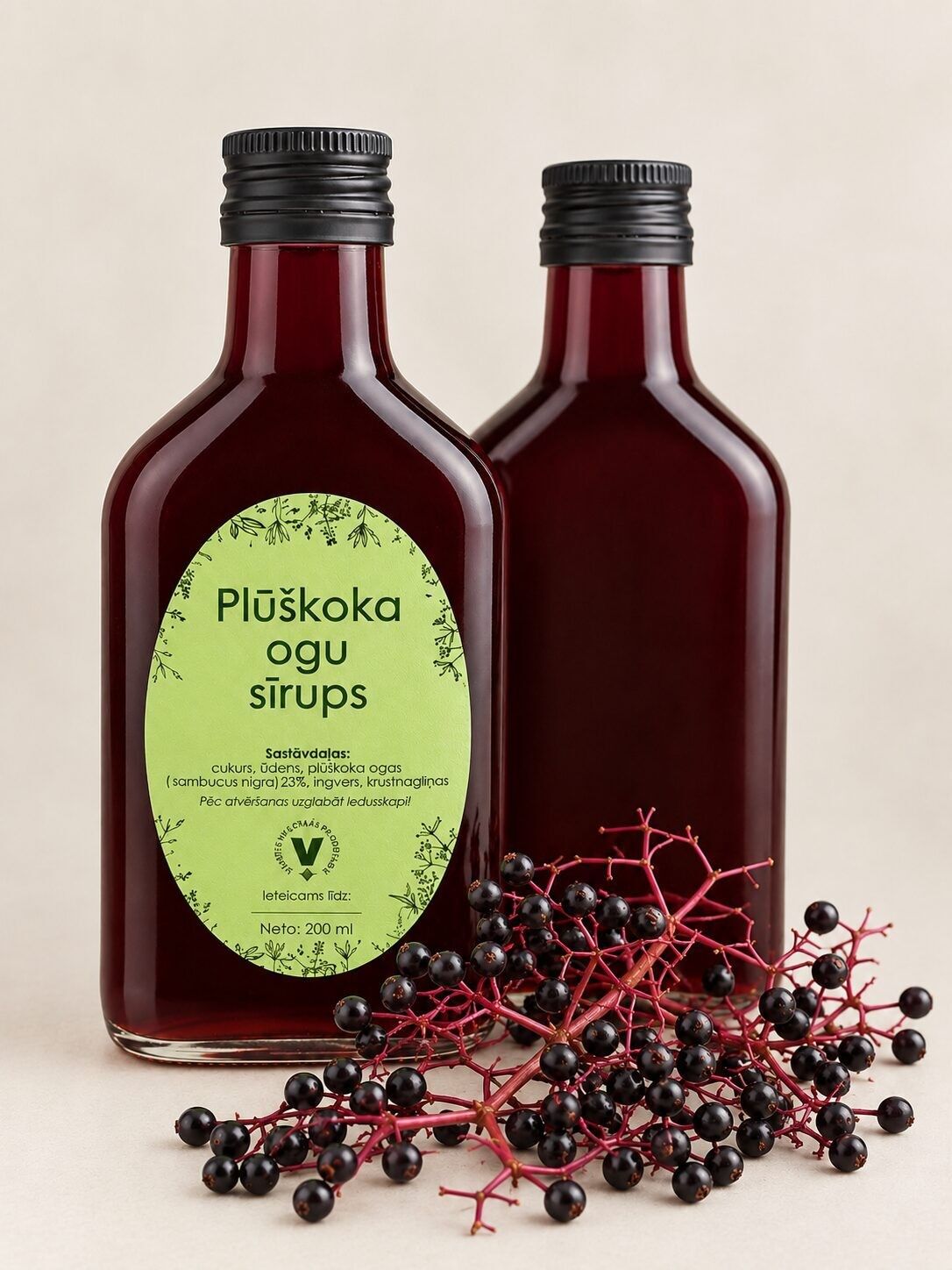 Sīrups Rada Zita, plūškoka ogas, 200 ml