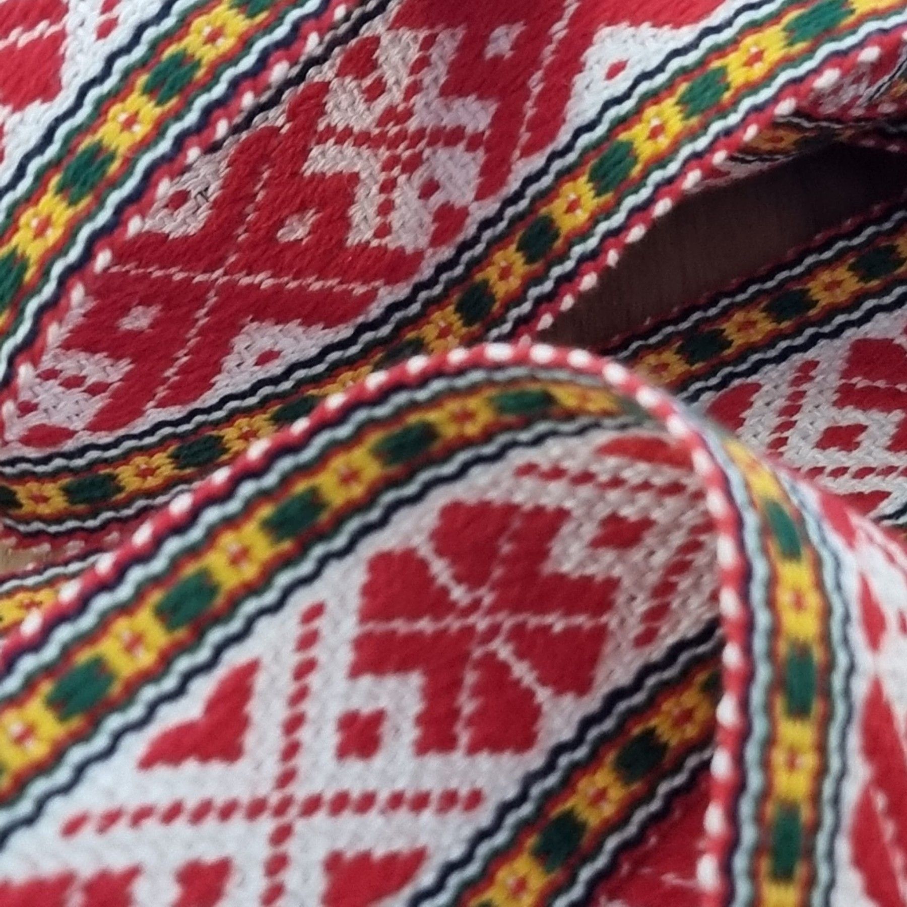 Sieviešu josta Audēju Darbnīca, tekstils, baltā krāsā — attēls 4
