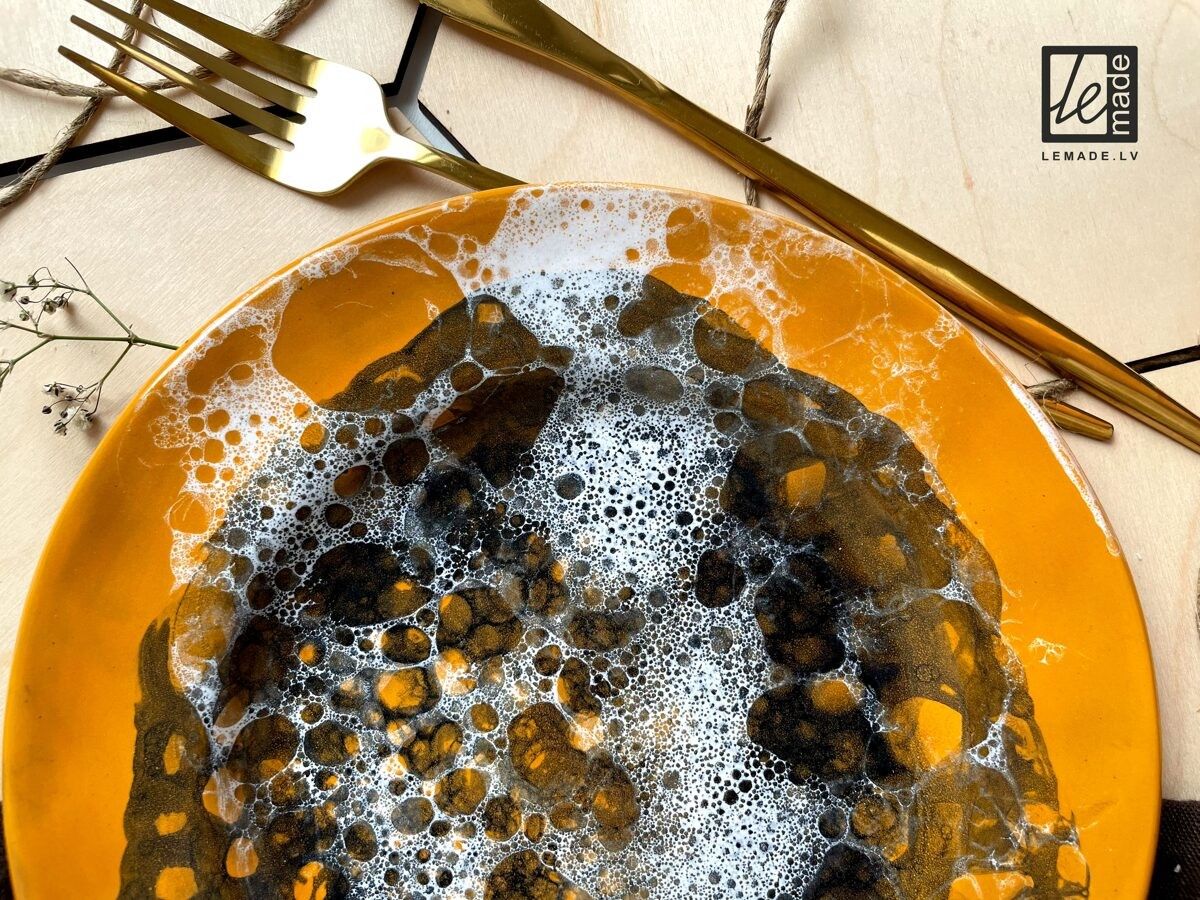 Šķīvji LeMade, deserta, 20,5 cm, keramika, oranžā krāsā — attēls 5