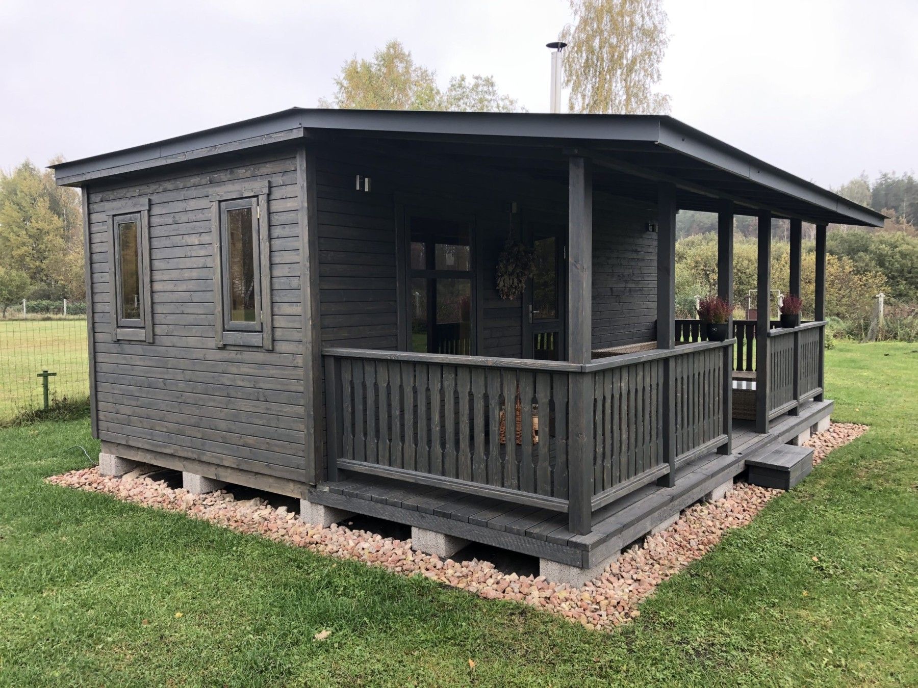Moduļu māja, koka karkass, 33 m²