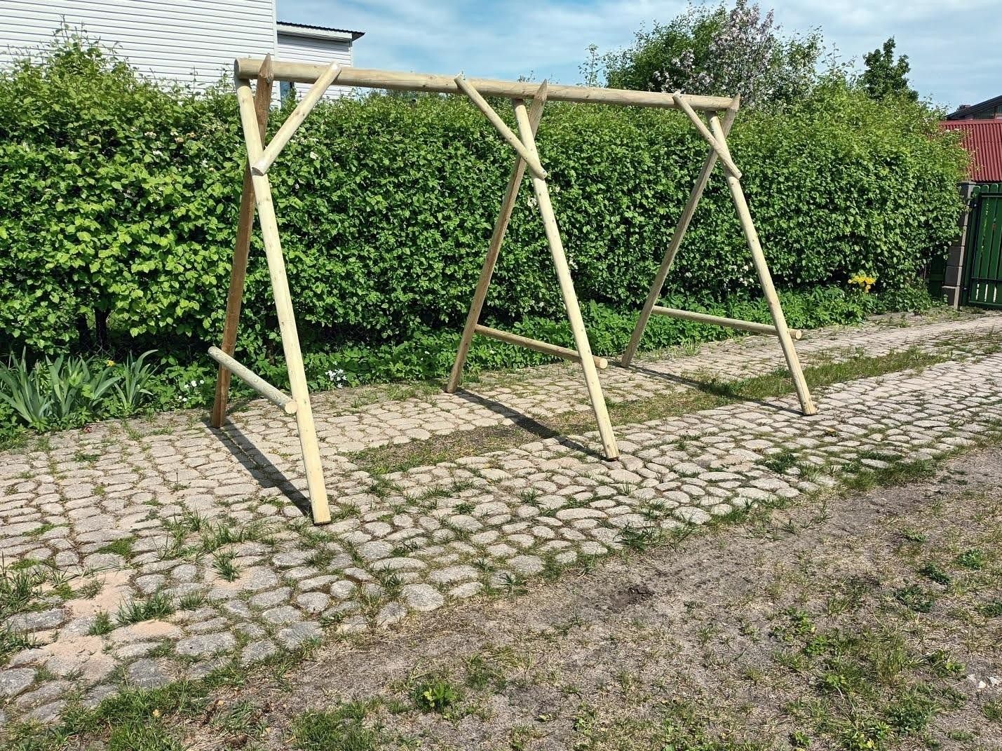 Bērnu šūpoles, koks — attēls 2