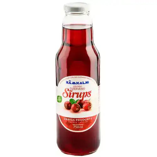 Lielogu dzērveņu sīrups, 6 × 750 ml