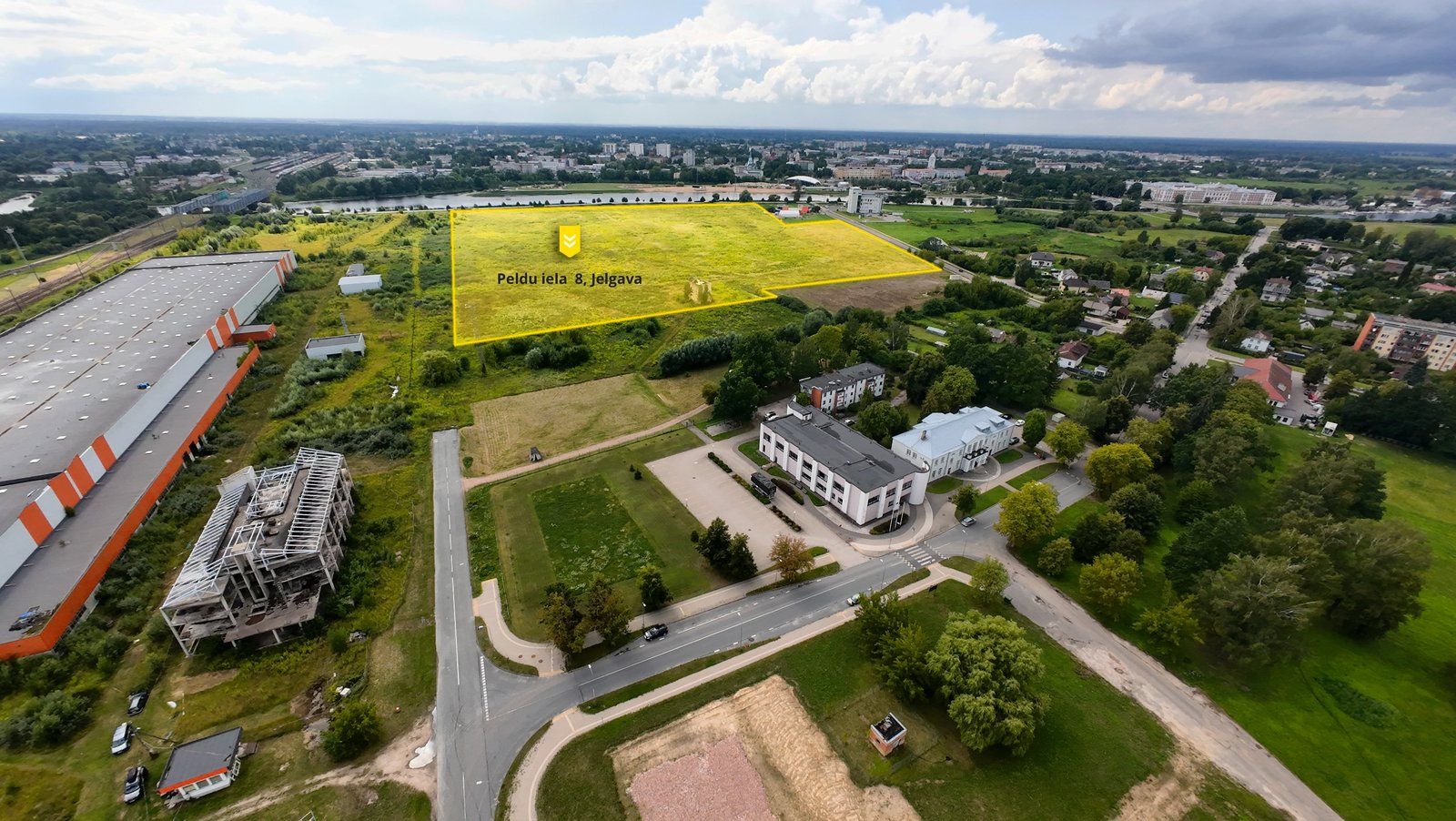 Zemes gabals 13,27 ha, Peldu iela, Jelgava