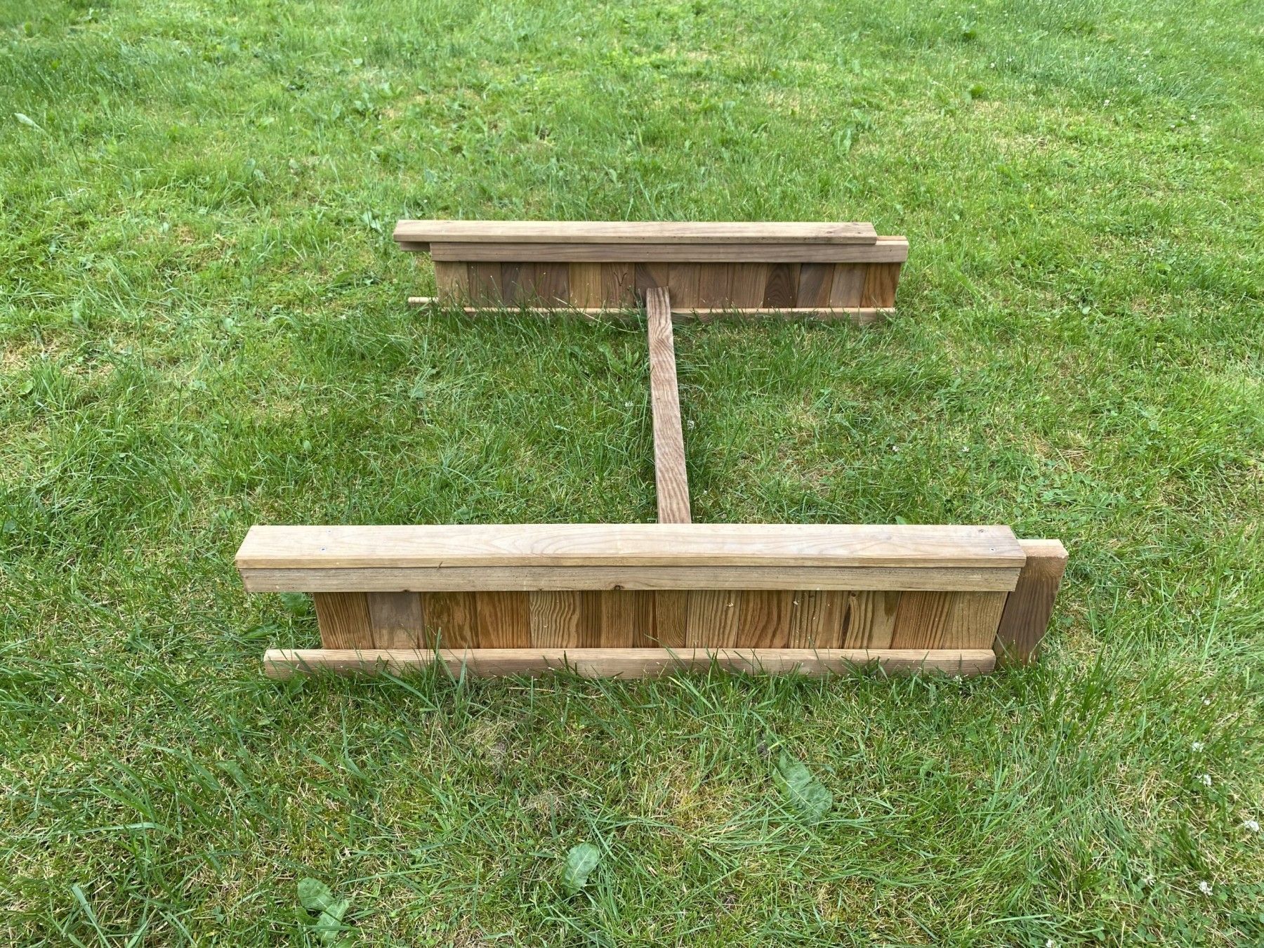 Puķu pods Balustrāde, garums 100 cm, koks — attēls 2