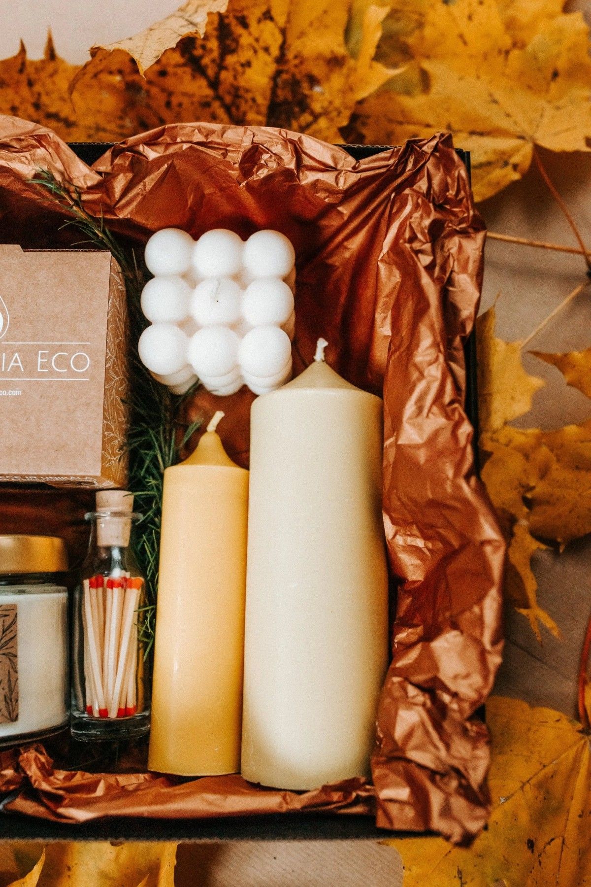 Svece Gardenia Eco, dzeltenā krāsā — attēls 5