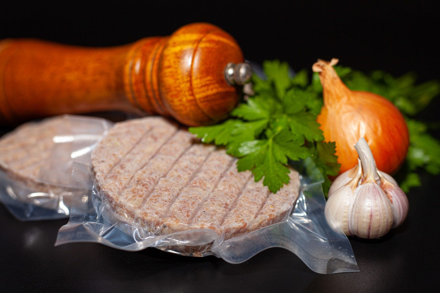 Liellopa gaļas burgeri BIO ar liellopa taukiem, 4 gab. — attēls 3