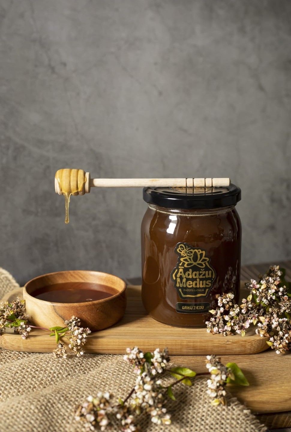 Ādažu medus, griķu, 500 ml