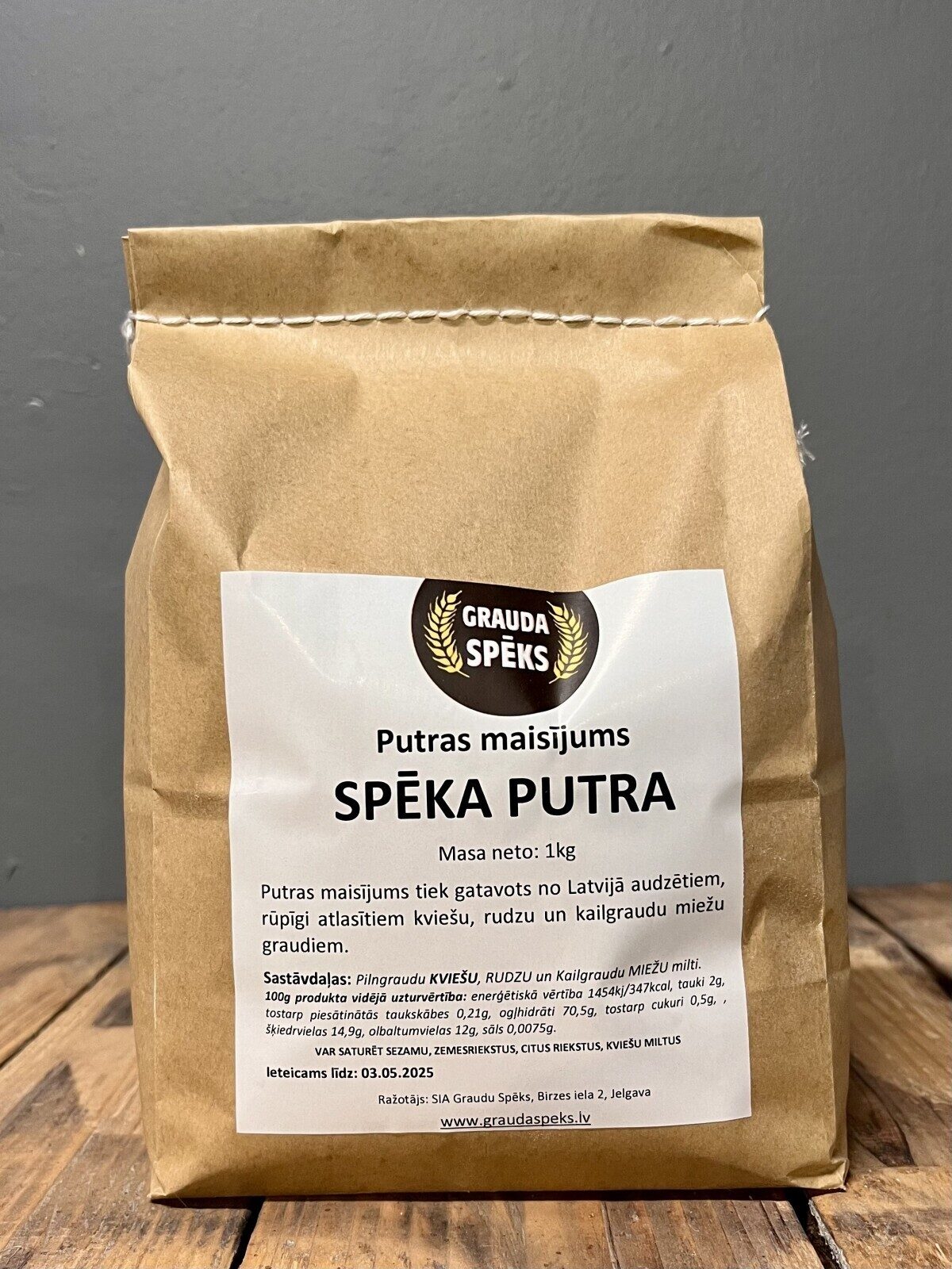 Spēka putra — pilngraudu putras maisījums, 1 kg