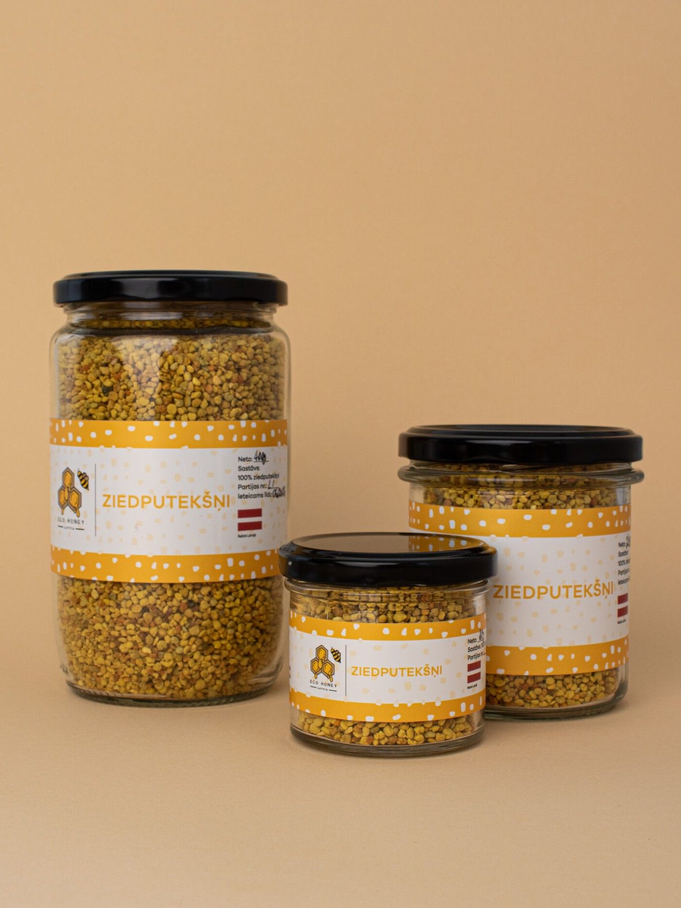 Ziedputekšņi EcoHoney Latvia, 80 g, raža 2026