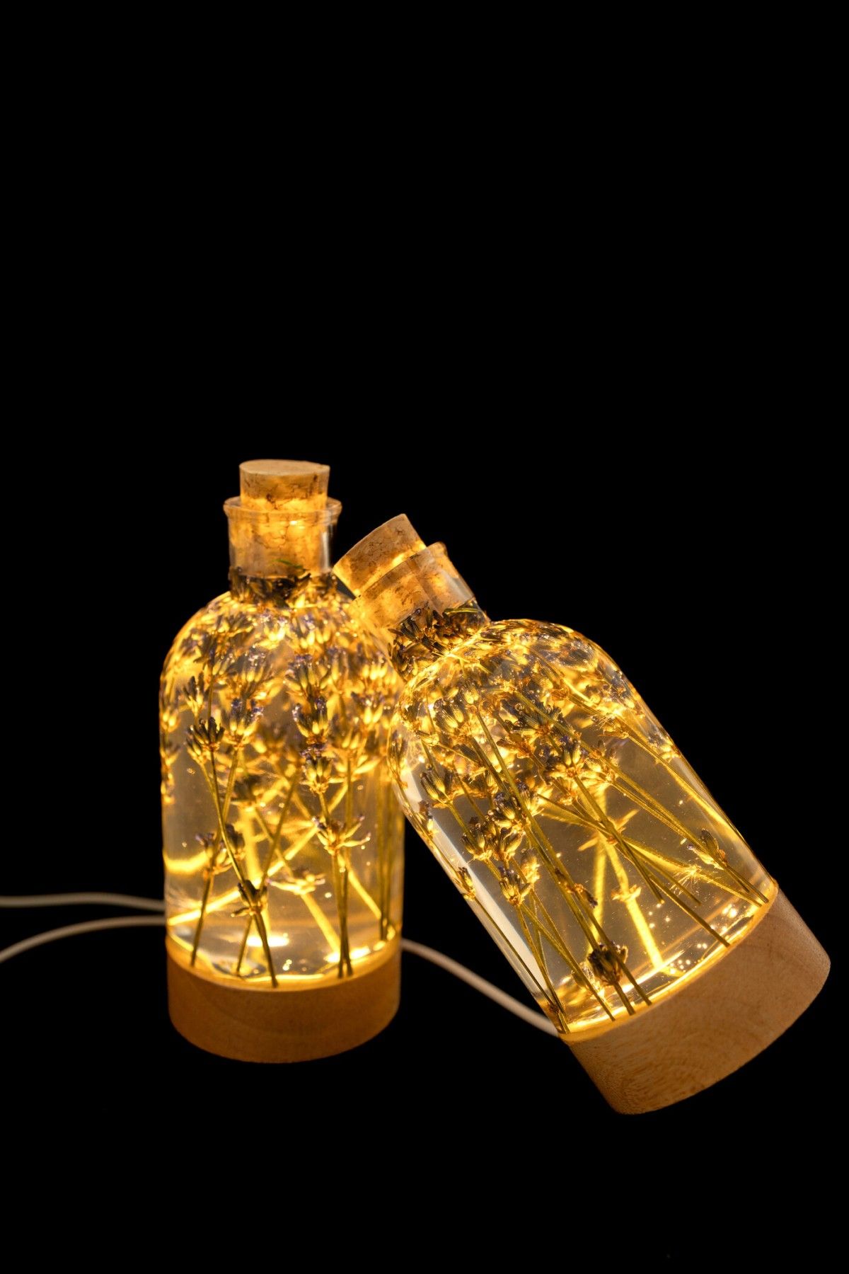 Galda lampa SpiiidBotanics, silti balta, bēšā krāsā — attēls 4