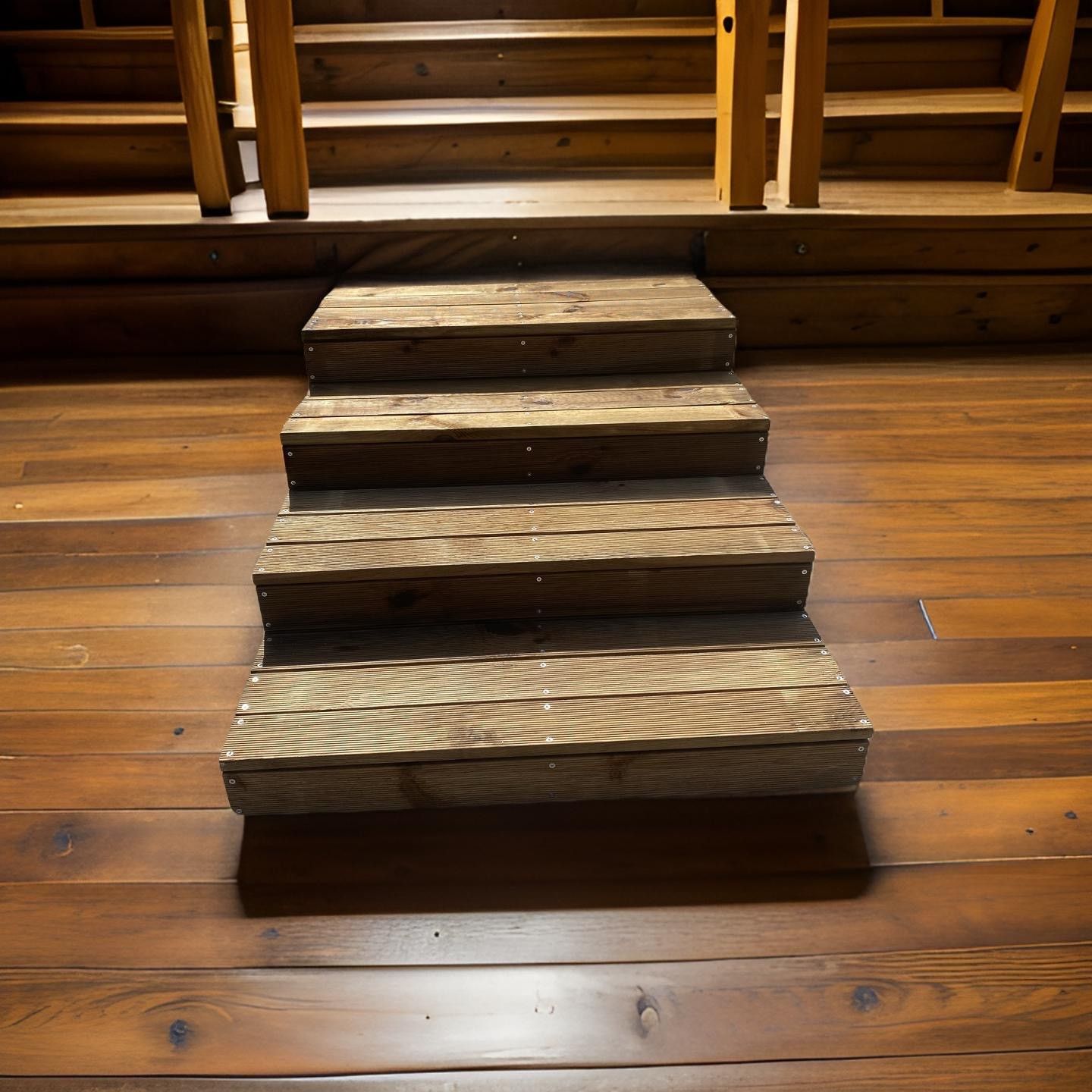 Pakāpieni Balustrāde, platums 40 cm, garums 75 cm, koks — attēls 5