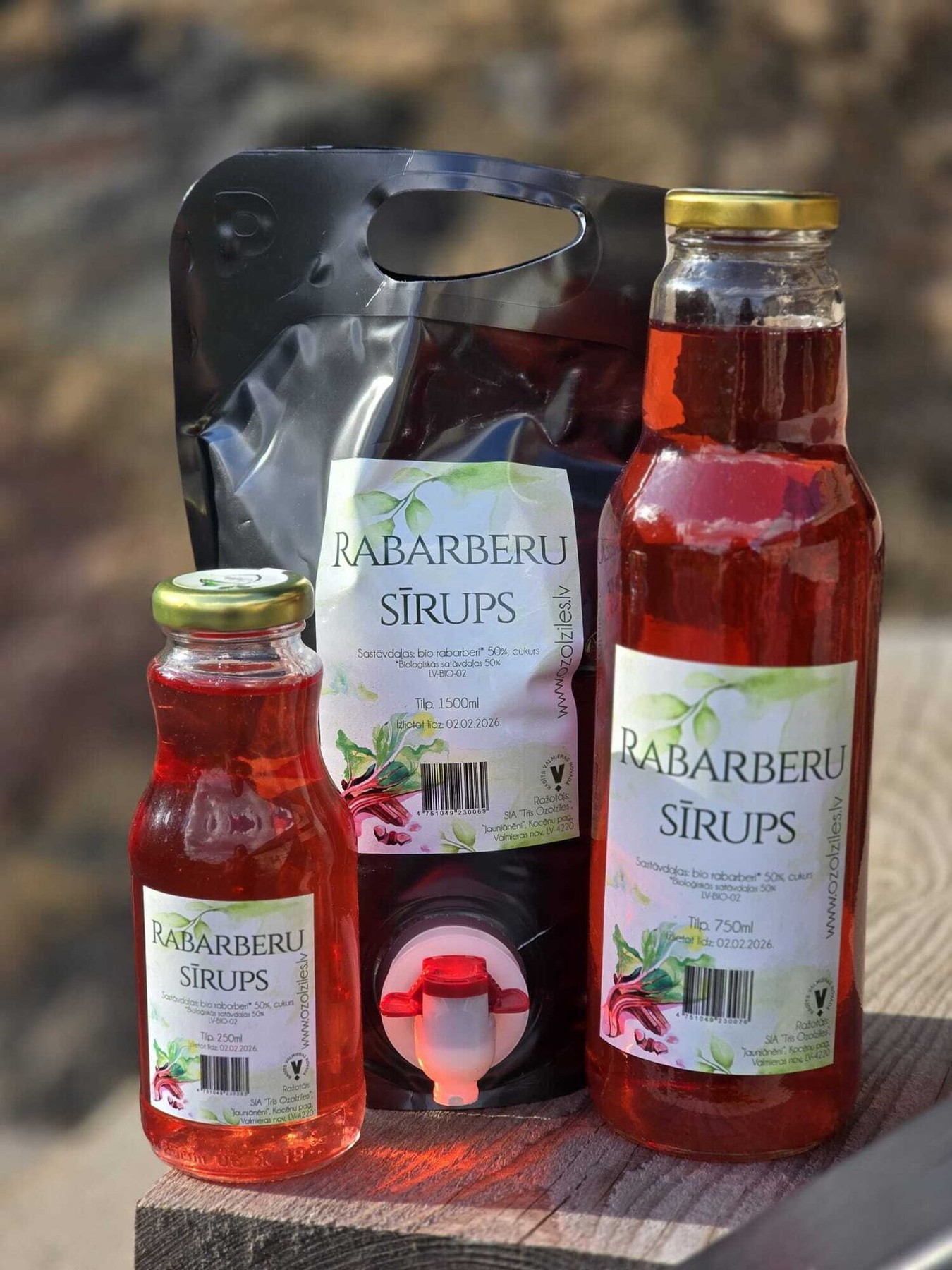 Rabarberu sīrups, 750 ml