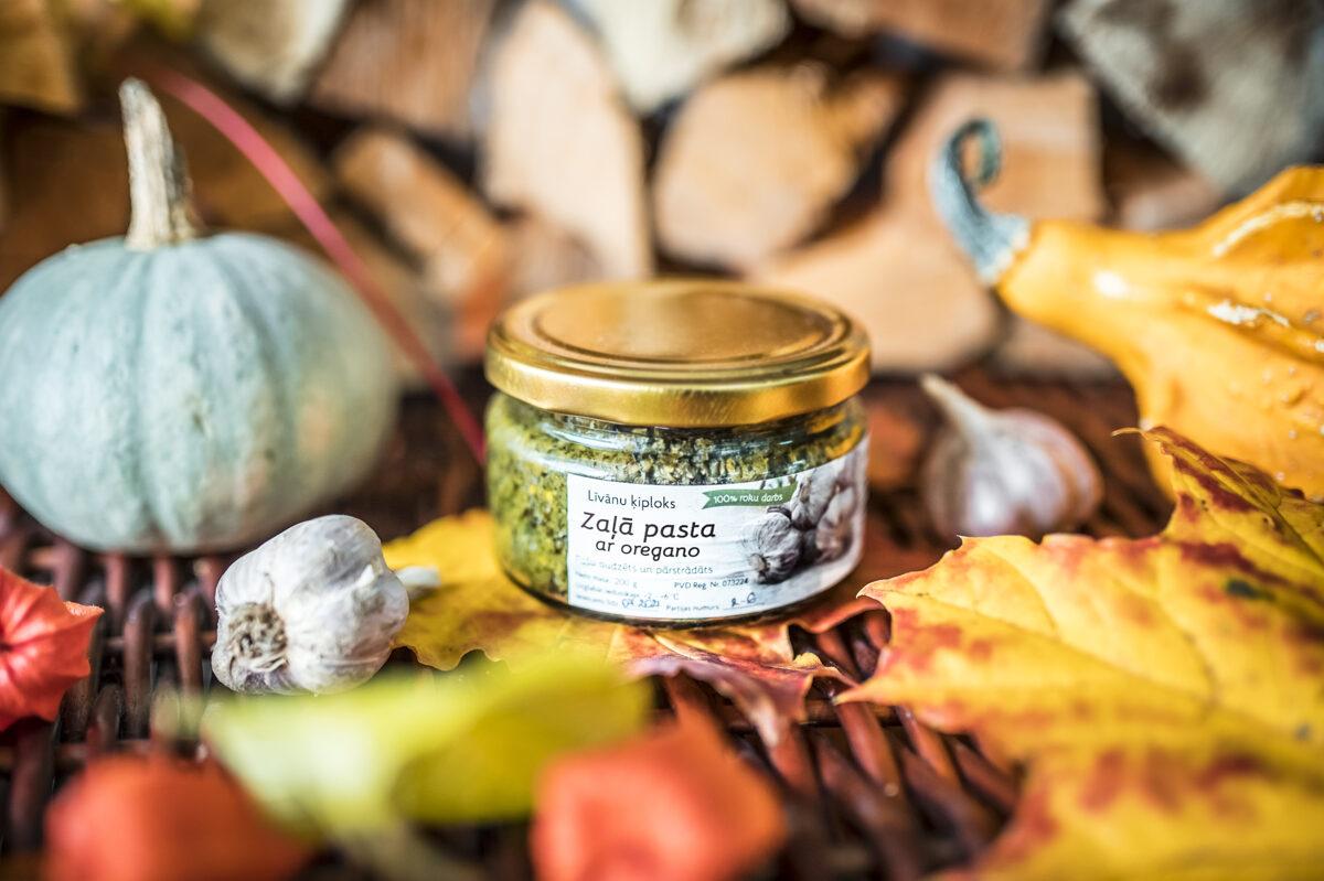 Zaļā pasta (ķiploku ziedu pasta) ar oregano, 170 g