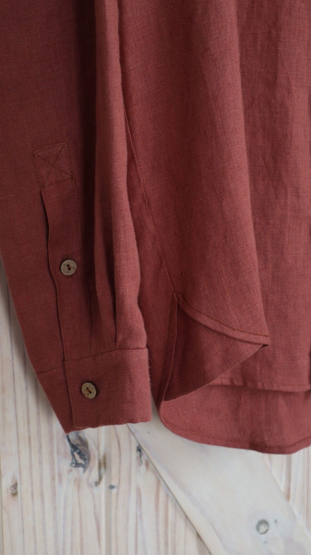 Vīriešu krekls ar garām piedurknēm Feel the Style, 3XL, lins — attēls 5