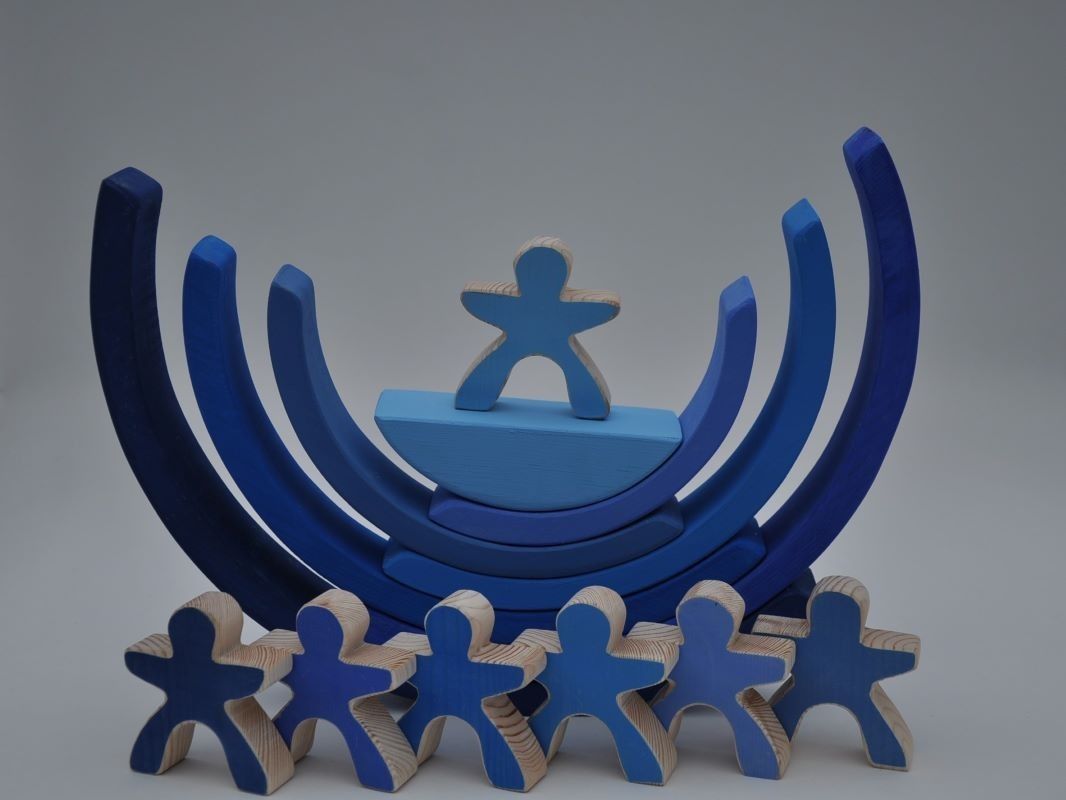 Rotaļu kluči Barin Toys, koks — attēls 2